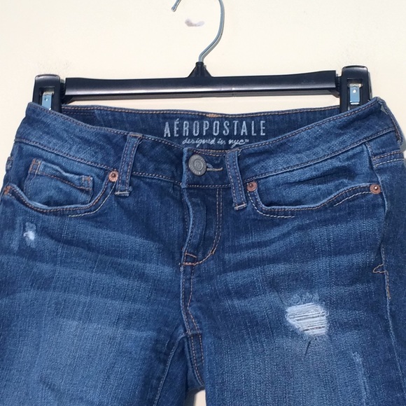 Aeropostale 0 Juniors Jean Shorts - Picture 2 of 6
